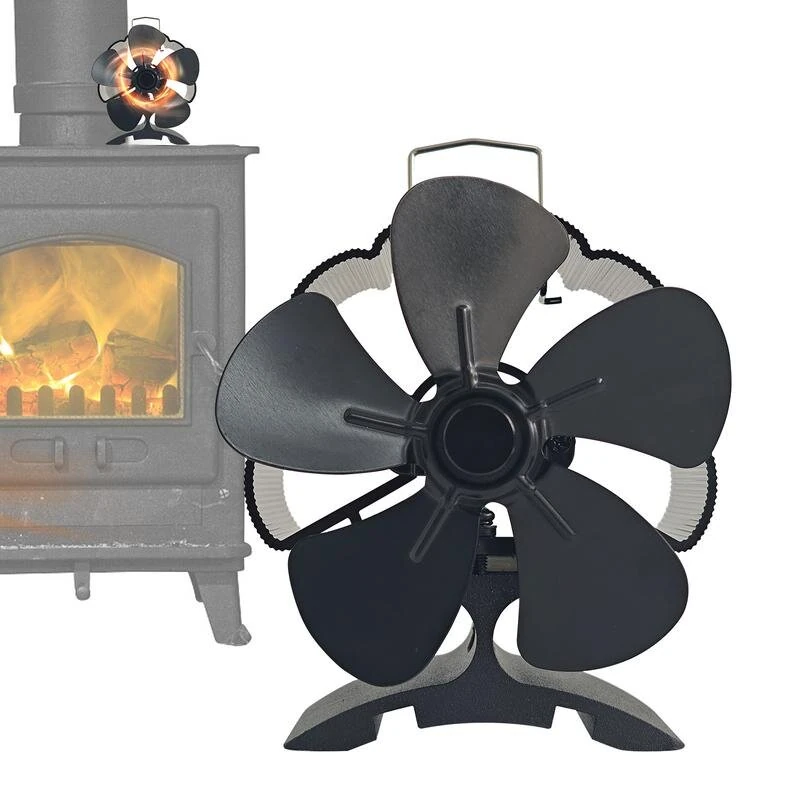 5 Blade Heat Powered Wood Stove Fan Fireplace Fan Furnace Air Blower for Wood/Log Burner/Fireplace Eco Friendly Fan-DY385A (image for) 5 Blade Heat Powered Wood Stove Fan Fireplace Fan Furnace Air Blower for Wood/Log Burner/Fireplace Eco Friendly Fan-DY385A