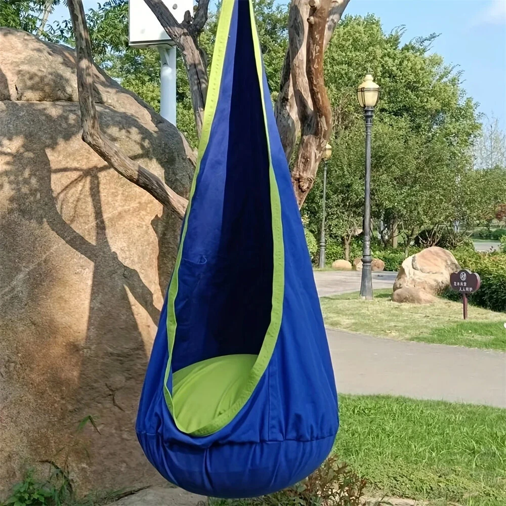 IPRee Portable Children's Sensory Hanging Chair Hammock Portable Parachute Swing Bed With Inflatable Cushion Indoor/Courtyard Play Seat with Inflatable Cushion (image for) IPRee Portable Children's Sensory Hanging Chair Hammock Portable Parachute Swing Bed With Inflatable Cushion Indoor/Courtyard Play Seat with Inflatable Cushion